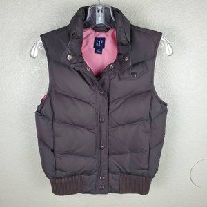 Gap Chocolate Down Vest (XS)